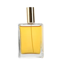 New Perfume Spray Glass Bottle with Thick Bottom Flat Square Glass Perfume Bottle